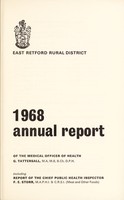 view [Report 1968] / Medical Officer of Health, East Retford.