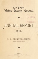 view [Report 1910] / Medical Officer of Health, East Retford U.D.C. / Borough.