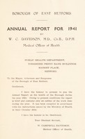 view [Report 1941] / Medical Officer of Health, East Retford U.D.C. / Borough.