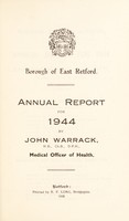 view [Report 1944] / Medical Officer of Health, East Retford U.D.C. / Borough.