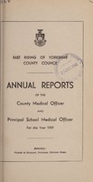 view [Report 1959] / Medical Officer of Health and School Medical Officer of Health, East Riding of Yorkshire County Council.