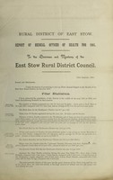 view [Report 1905] / Medical Officer of Health, East Stow R.D.C.