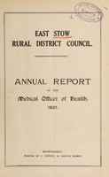 view [Report 1921] / Medical Officer of Health, East Stow R.D.C.