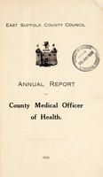 view [Report 1926] / Medical Officer of Health, East Suffolk County Council.