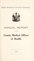 view [Report 1934] / Medical Officer of Health, East Suffolk County Council.