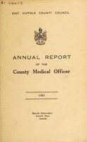 view [Report 1961] / Medical Officer of Health, East Suffolk County Council.