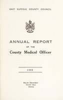 view [Report 1962] / Medical Officer of Health, East Suffolk County Council.