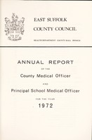 view [Report 1972] / Medical Officer of Health, East Suffolk County Council.