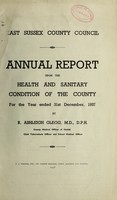 view [Report 1937] / Medical Officer of Health, East Sussex County Council.