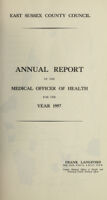 view [Report 1957] / Medical Officer of Health, East Sussex County Council.