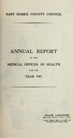 view [Report 1961] / Medical Officer of Health, East Sussex County Council.