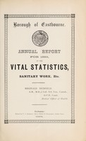 view [Report 1893] / Medical Officer of Health, Eastbourne County Borough.