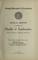 view [Report 1920] / Medical Officer of Health, Eastbourne County Borough.