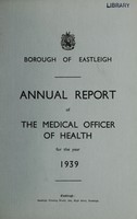 view [Report 1939] / Medical Officer of Health, Eastleigh Borough.