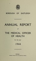 view [Report 1944] / Medical Officer of Health, Eastleigh Borough.