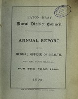 view [Report 1904] / Medical Officer of Health, Eaton Bray R.D.C.