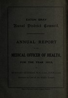 view [Report 1915] / Medical Officer of Health, Eaton Bray R.D.C.