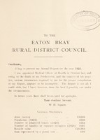 view [Report 1925] / Medical Officer of Health, Eaton Bray R.D.C.