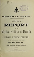 view [Report 1910] / Medical Officer of Health, Eccles Borough.