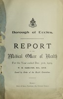 view [Report 1919] / Medical Officer of Health, Eccles Borough.