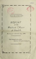 view [Report 1940] / Medical Officer of Health, Eccles Borough.