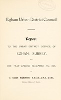 view [Report 1925] / Medical Officer of Health, Egham U.D.C.