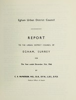 view [Report 1966] / Medical Officer of Health, Egham U.D.C.