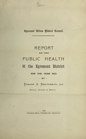 view [Report 1913] / Medical Officer of Health, Egremont Local Board / U.D.C.