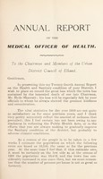 view [Report 1910] / Medical Officer of Health, Elland U.D.C.