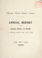 view [Report 1940] / Medical Officer of Health, Ellesmere R.D.C.