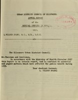 view [Report 1939] / Medical Officer of Health, Ellesmere U.D.C.