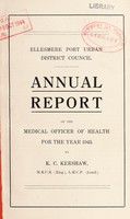 view [Report 1943] / Medical Officer of Health, Ellesmere Port U.D.C.