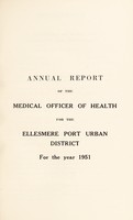 view [Report 1951] / Medical Officer of Health, Ellesmere Port U.D.C.