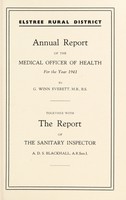 view [Report 1941] / Medical Officer of Health, Elstree R.D.C.