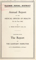 view [Report 1942] / Medical Officer of Health, Elstree R.D.C.