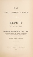 view [Report 1894] / Medical Officer of Health, Ely R.D.C.