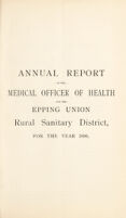 view [Report 1896] / Medical Officer of Health, Epping (Union) R.D.C.