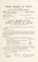 view [Report 1937] / Medical Officer of Health, Epping U.D.C.