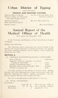 view [Report 1938] / Medical Officer of Health, Epping U.D.C.