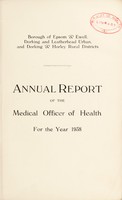 view [Report 1938] / Medical Officer of Health, Epsom & Ewell Borough, Dorking U.D.C., Leatherhead U.D.C., Dorking R.D.C., Horley R.D.C.