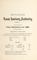 view [Report 1898] / Medical Officer of Health, Erpingham (Union) R.D.C.