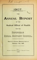 view [Report 1907] / Medical Officer of Health, Erpingham (Union) R.D.C.