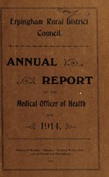 view [Report 1914] / Medical Officer of Health, Erpingham (Union) R.D.C.