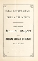 view [Report 1908] / Medical Officer of Health, Esher & The Dittons U.D.C.