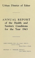 view [Report 1943] / Medical Officer of Health, Esher U.D.C.