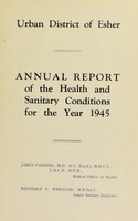 view [Report 1945] / Medical Officer of Health, Esher U.D.C.