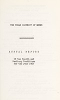 view [Report 1967] / Medical Officer of Health, Esher U.D.C.