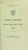 view [Report 1963] / School Medical Officer of Health, Essex County Council.