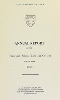 view [Report 1969] / School Medical Officer of Health, Essex County Council.