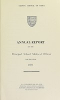 view [Report 1970] / School Medical Officer of Health, Essex County Council.